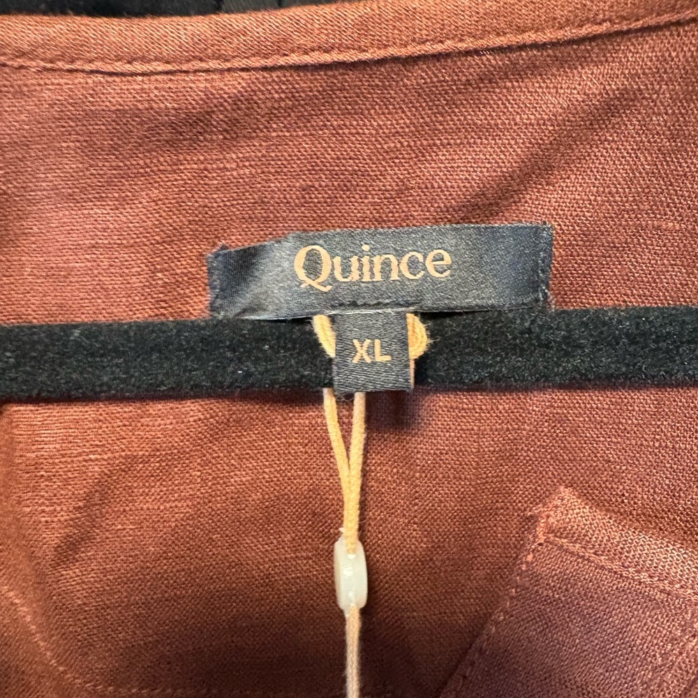 Quince Rust 100% linen Maxi Dress - Picture 3 of 4
